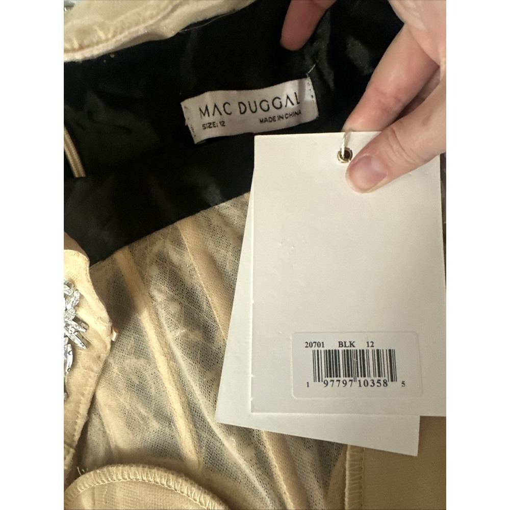 NWT‎ $898 MAC DUGGAL [ 12 ] 20701 Strapless Embellished Bustier Ball Gown S1851 - Picture 15 of 15